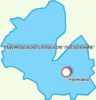 карта с отметкой Наумовского сельского поселения